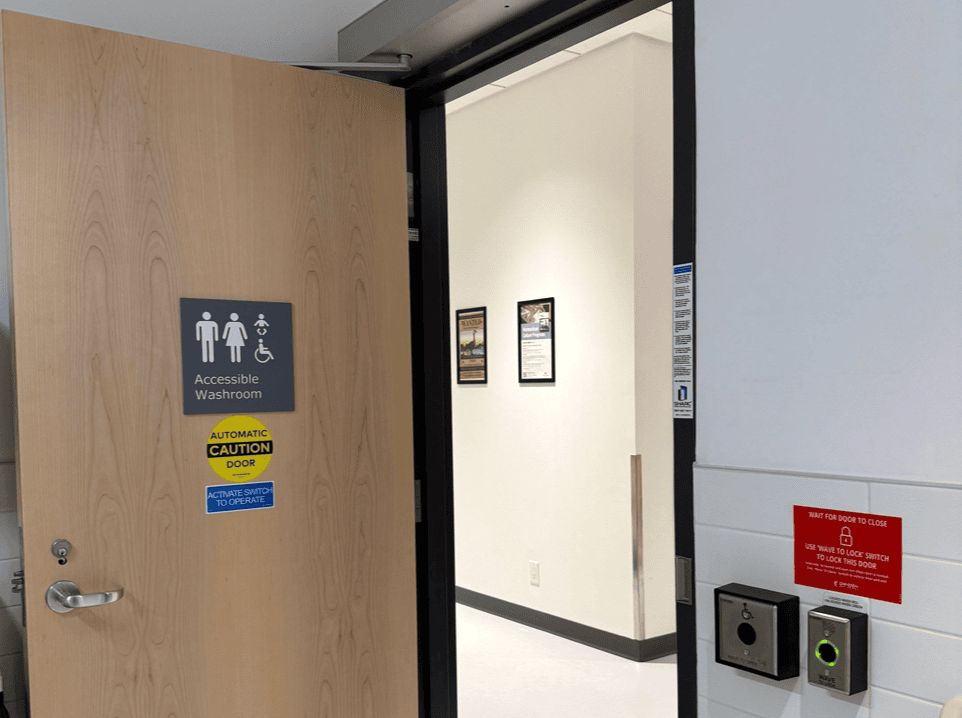 Barrier Free Washroom Door