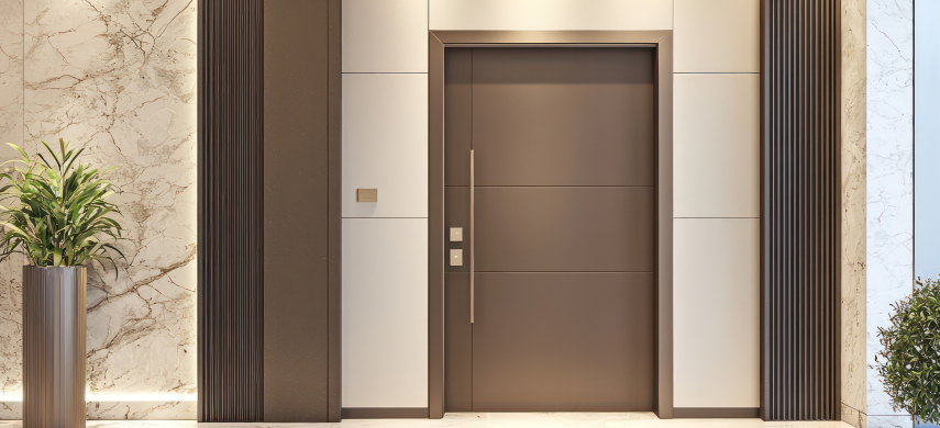 Automatic swing door illustration