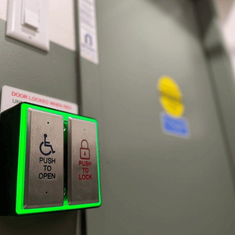 Push to Open - Push to Lock Washroom Kit