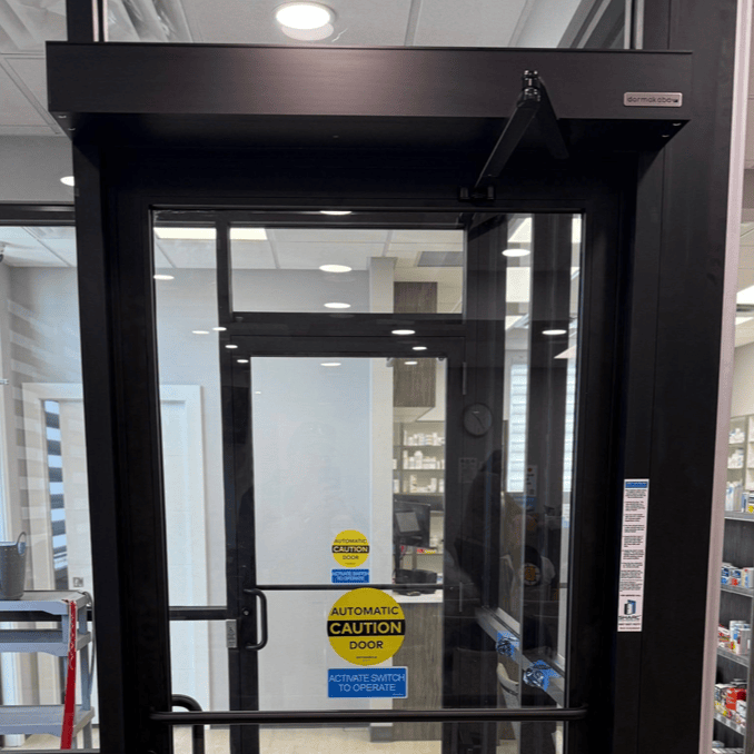 Automatic Swing Door Dark Bronze ED100