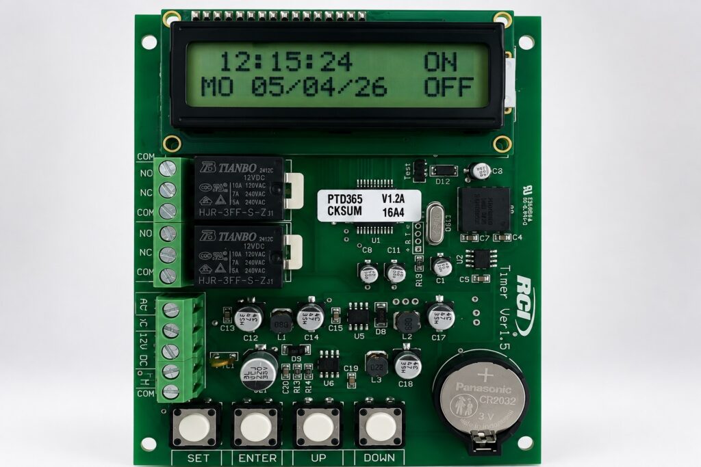 RCI TD365 timer used for automatic door schedule affected by Alberta time change